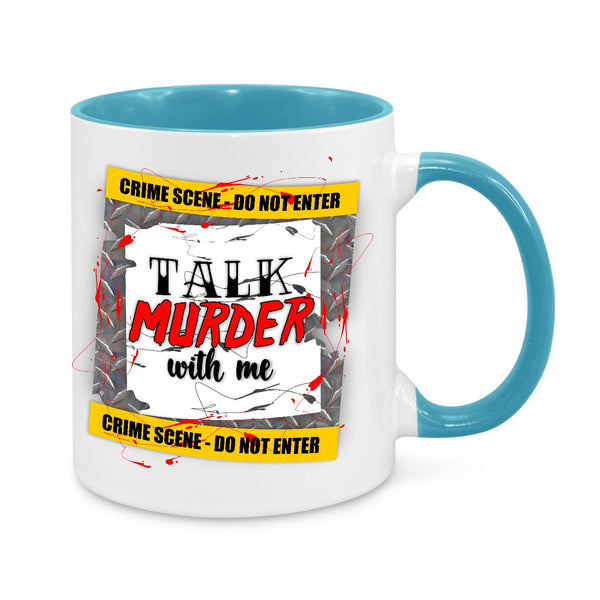 "Talk Murder With Me" True Crime Coffee Mug – A Must-Have for Crime Junkies!
