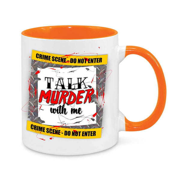"Talk Murder With Me" True Crime Coffee Mug – A Must-Have for Crime Junkies!