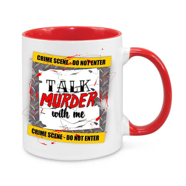 "Talk Murder With Me" True Crime Coffee Mug – A Must-Have for Crime Junkies!