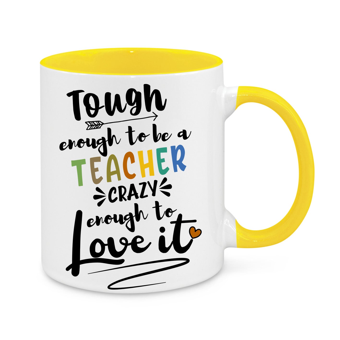Tough Enough to Be a Teacher Mug - Funny & Inspiring Gift for Teachers
