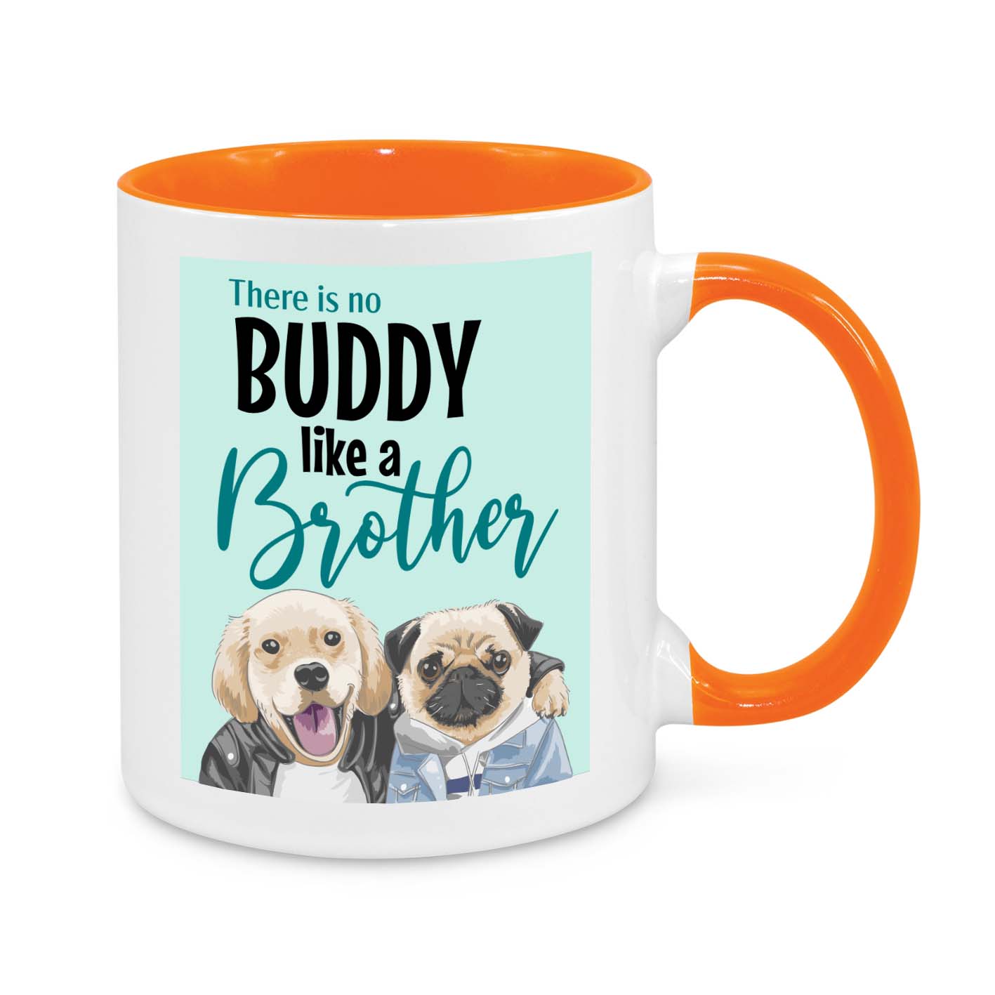 Buddy Like a Brother Mug – Cute Dog-Themed Gift for Brothers & Best Friends