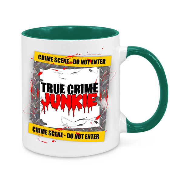 "True Crime Junkie" Mug – The Perfect Gift for Crime Show Addicts!