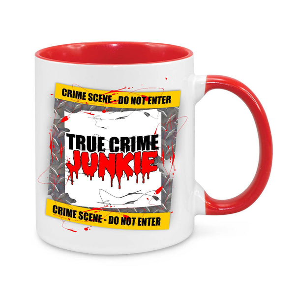 "True Crime Junkie" Mug – The Perfect Gift for Crime Show Addicts!