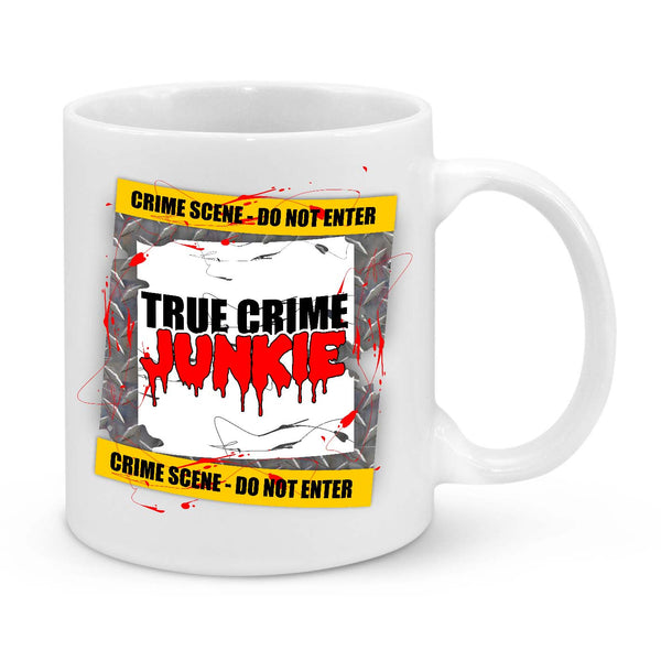 "True Crime Junkie" Mug – The Perfect Gift for Crime Show Addicts!