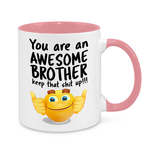 Awesome Brother Mug – Funny Coffee Cup for Brothers | Motivational & Encouraging Gift for Sibling, Birthday, Christmas, or Just Because