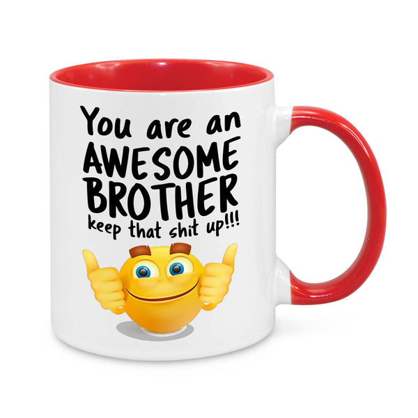 Awesome Brother Mug – Funny Coffee Cup for Brothers | Motivational & Encouraging Gift for Sibling, Birthday, Christmas, or Just Because