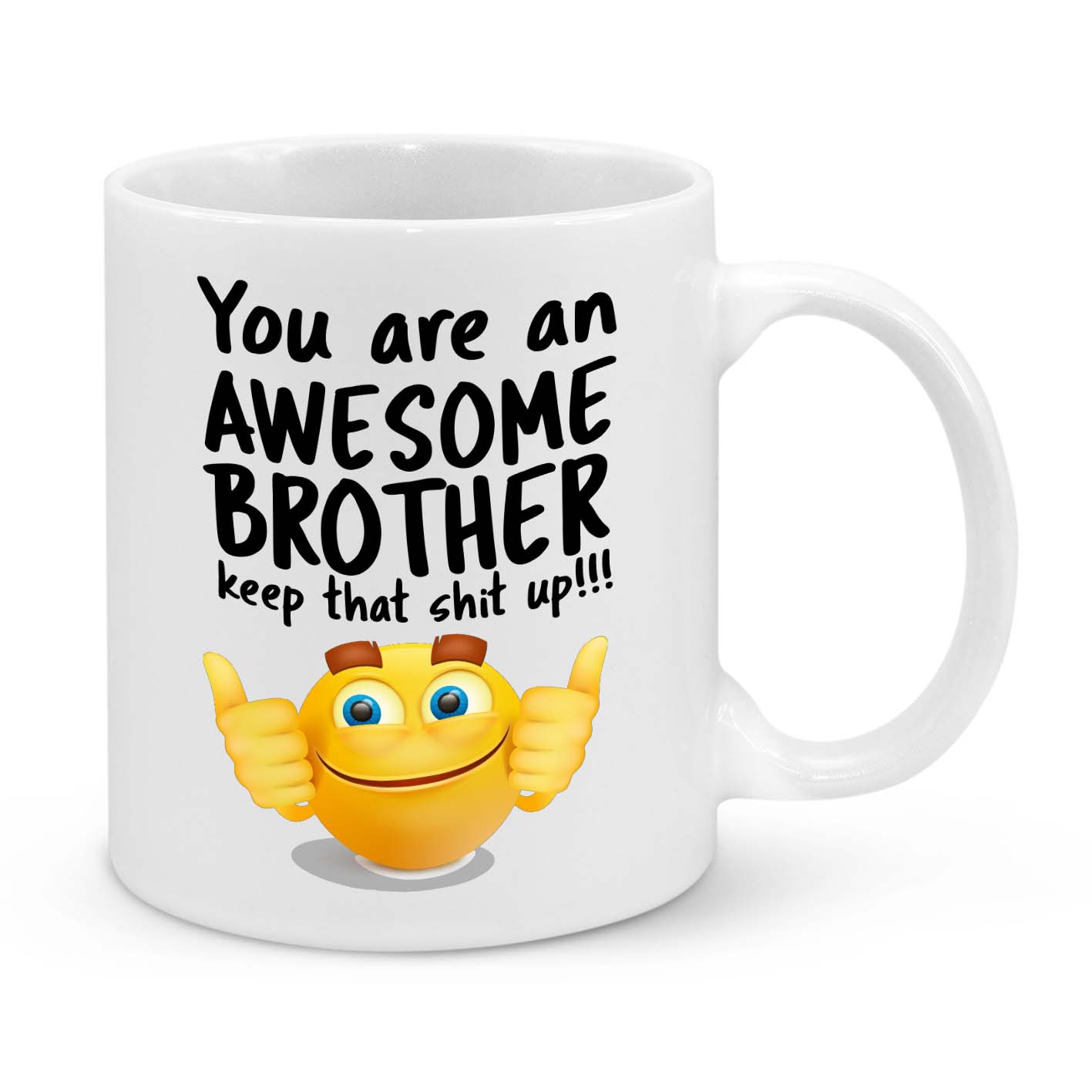 Awesome Brother Mug – Funny Coffee Cup for Brothers | Motivational & Encouraging Gift for Sibling, Birthday, Christmas, or Just Because
