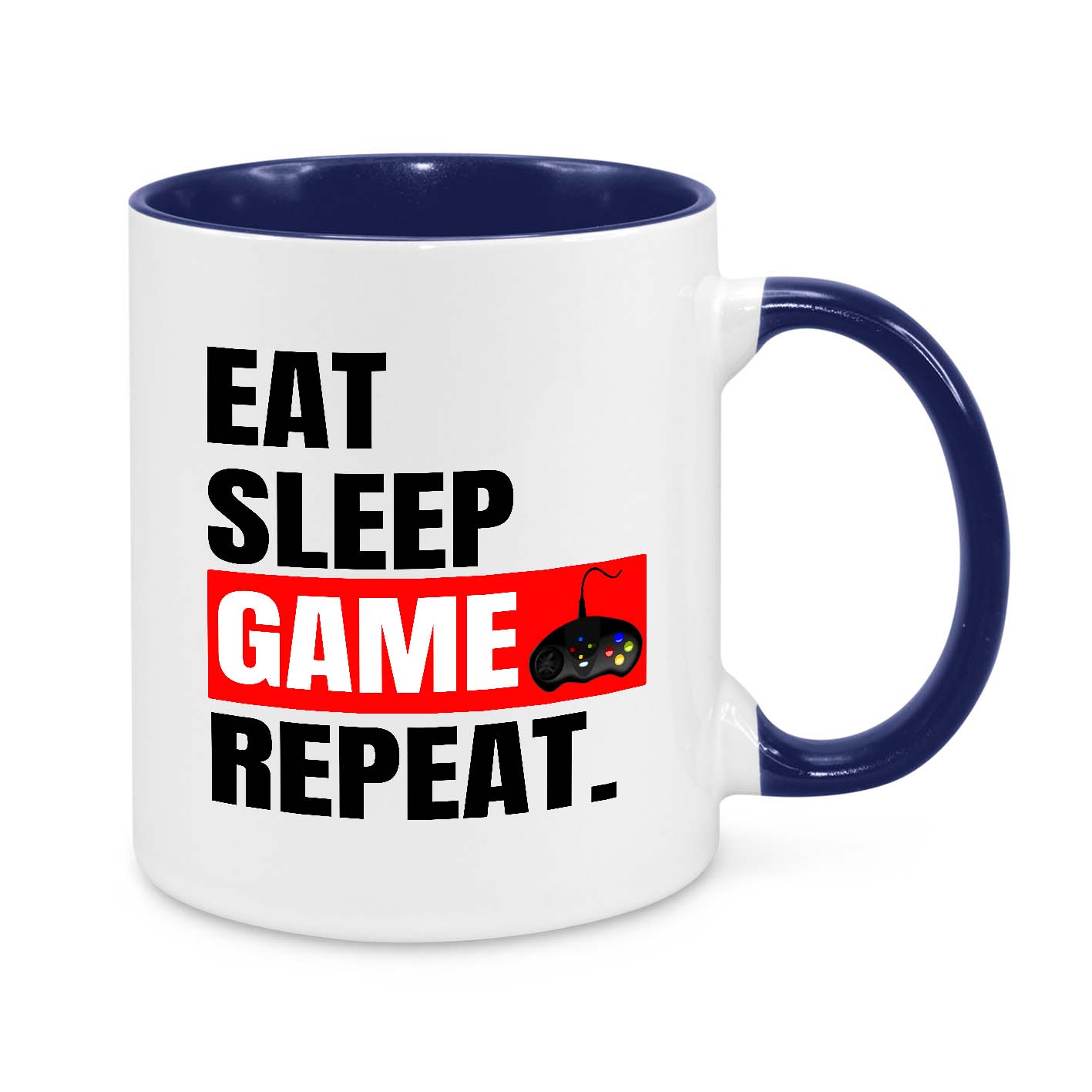 Eat Sleep Game Repeat Gamer Mug – The Perfect Coffee Cup for Gaming Addicts