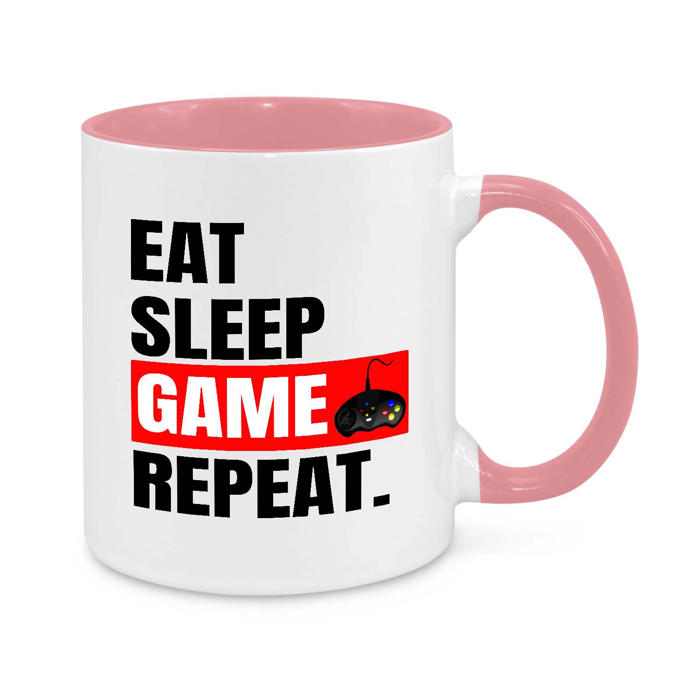 Eat Sleep Game Repeat Gamer Mug – The Perfect Coffee Cup for Gaming Addicts