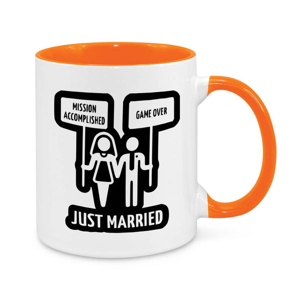 "Game Over – Just Married" Funny Wedding Mug