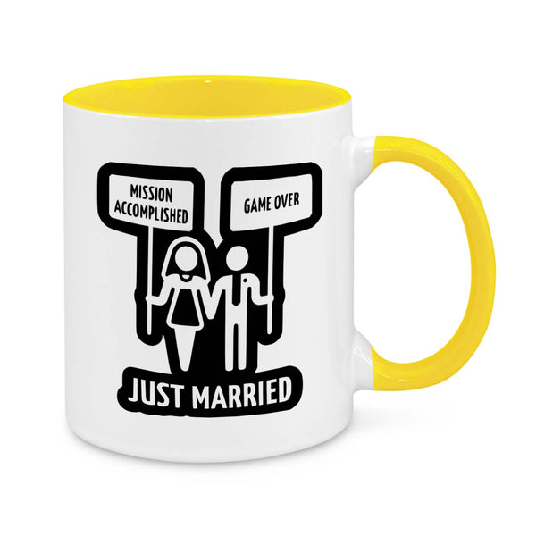 "Game Over – Just Married" Funny Wedding Mug