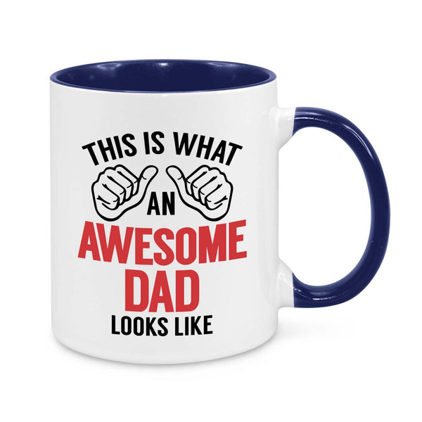 Awesome Dad Mug – Funny 11oz Coffee Cup Gift for Dads – Father’s Day, Birthday & Christmas Present