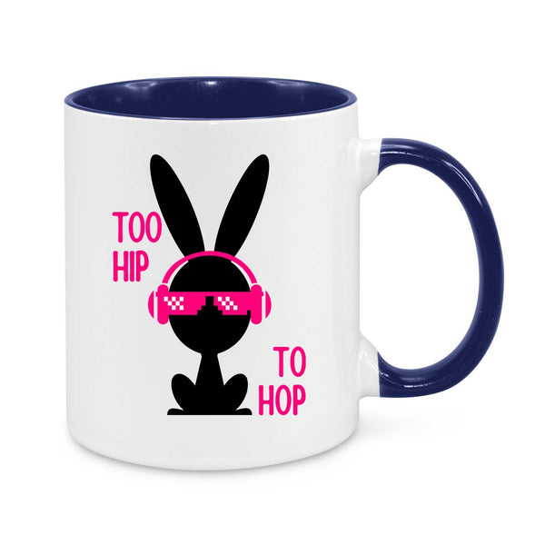 Too Hip to Hop Bunny 11oz Novelty Mug