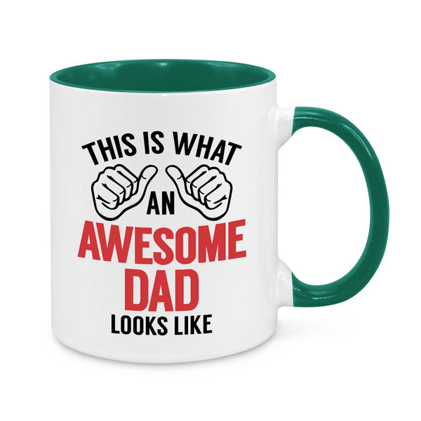 Awesome Dad Mug – Funny 11oz Coffee Cup Gift for Dads – Father’s Day, Birthday & Christmas Present