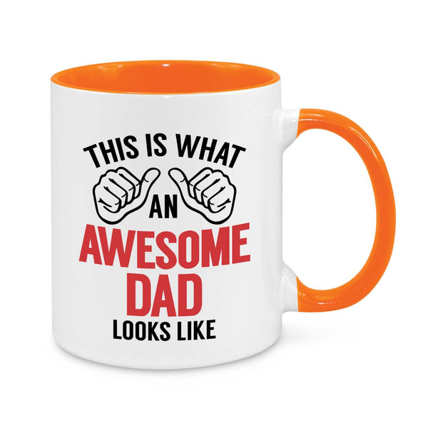 Awesome Dad Mug – Funny 11oz Coffee Cup Gift for Dads – Father’s Day, Birthday & Christmas Present