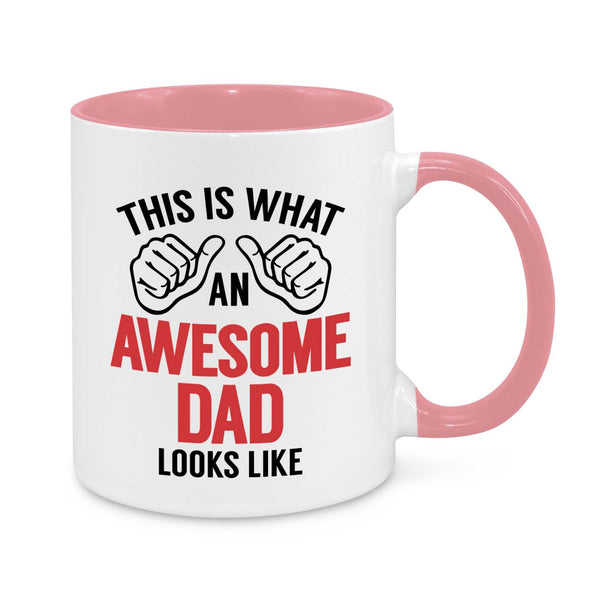Awesome Dad Mug – Funny 11oz Coffee Cup Gift for Dads – Father’s Day, Birthday & Christmas Present