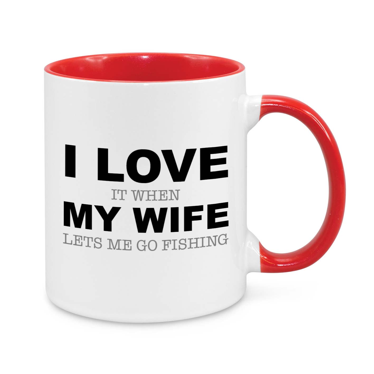 Funny Fishing Coffee Mug for Men - I Love It When My Wife Lets Me Go Fishing - Gift for Husband