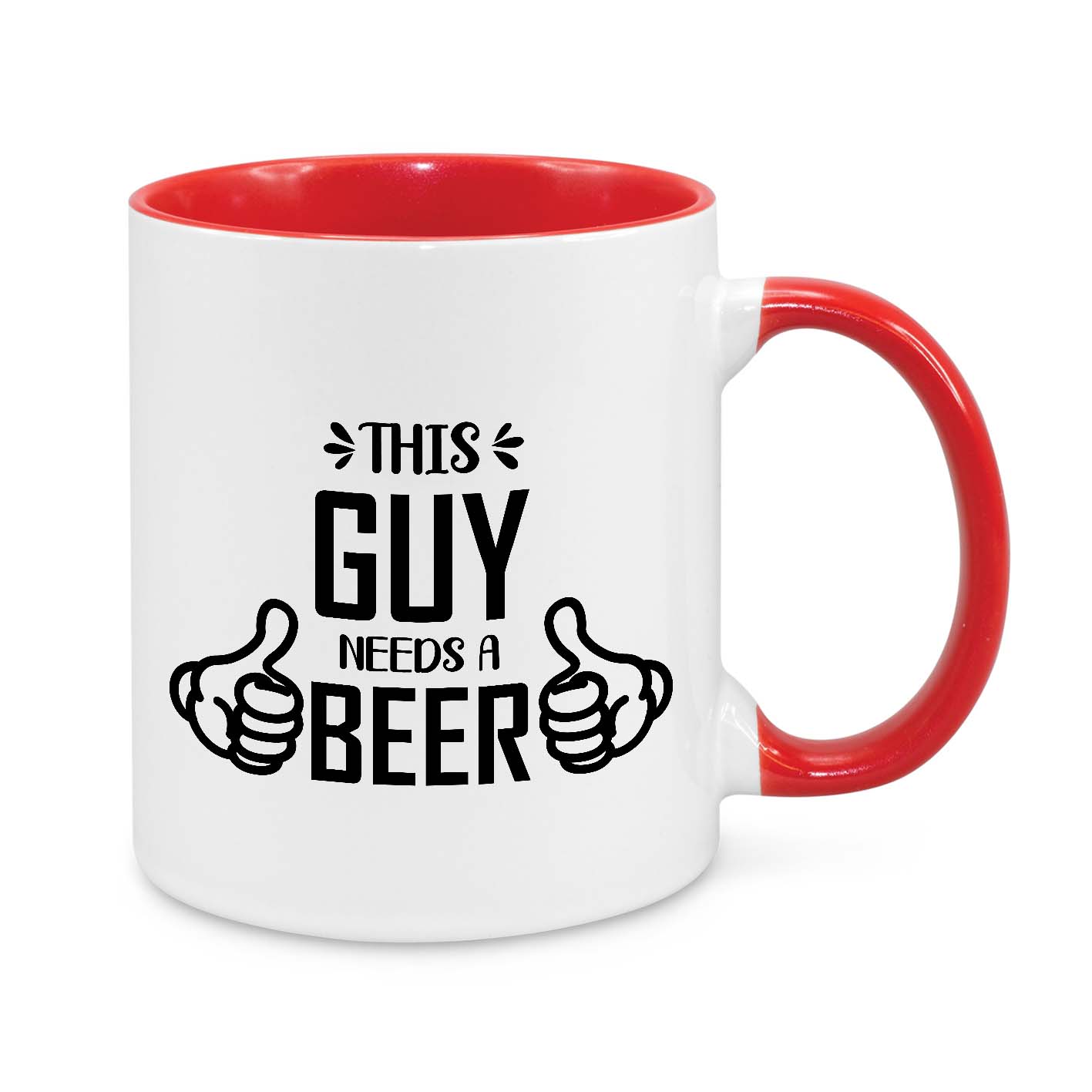This Guy Needs a Beer Novelty Mug