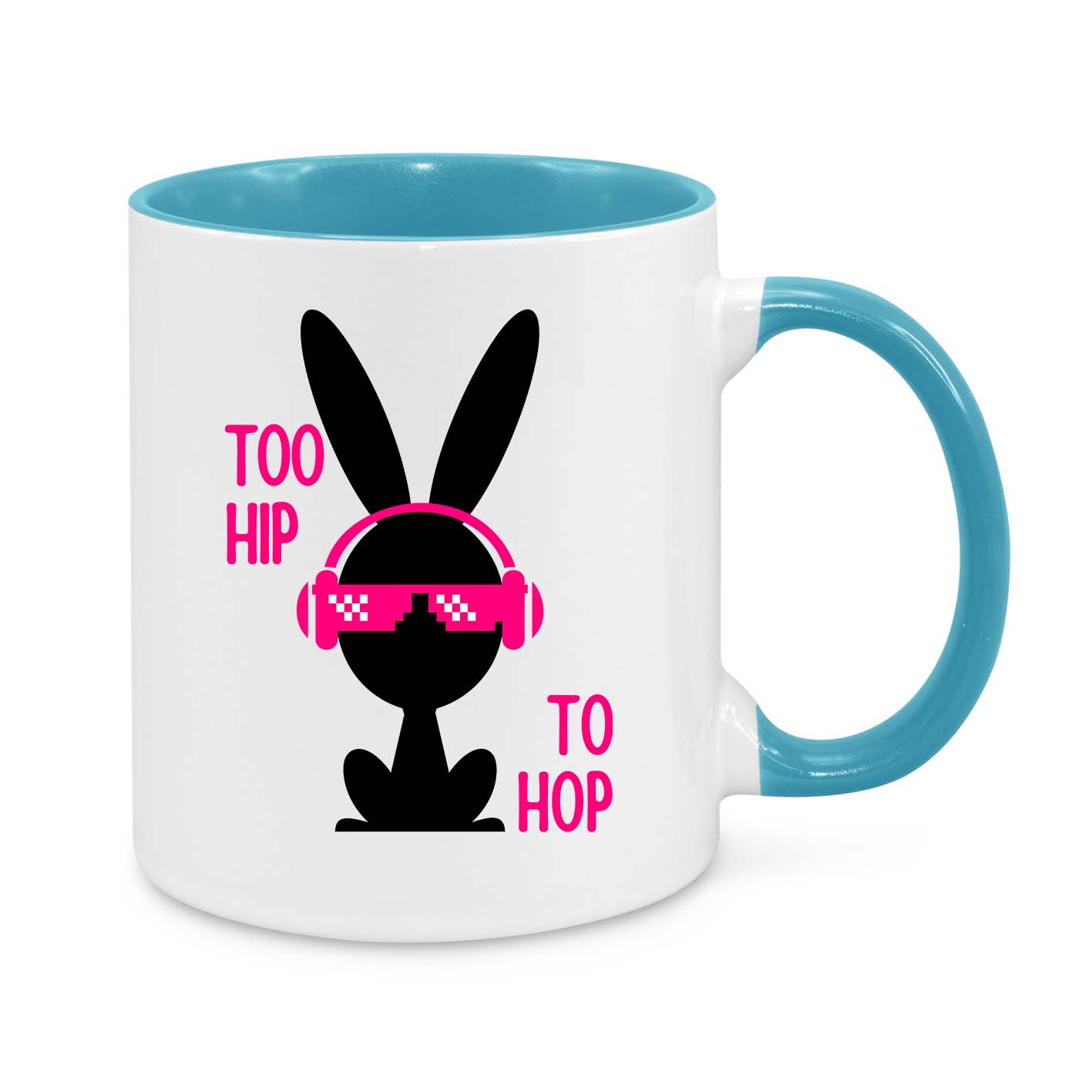 Too Hip to Hop Bunny 11oz Novelty Mug