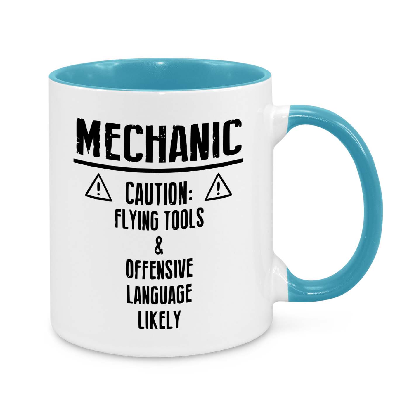 Mechanic Caution Novelty Mug