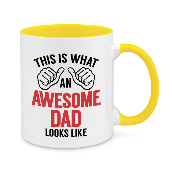 Awesome Dad Mug – Funny 11oz Coffee Cup Gift for Dads – Father’s Day, Birthday & Christmas Present