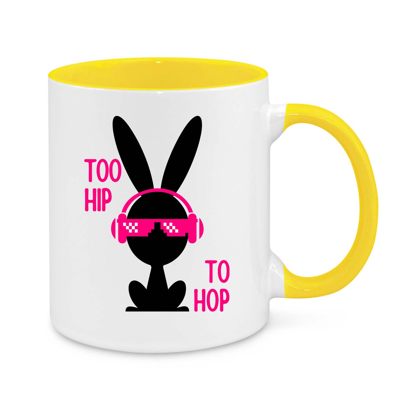 Too Hip to Hop Bunny 11oz Novelty Mug