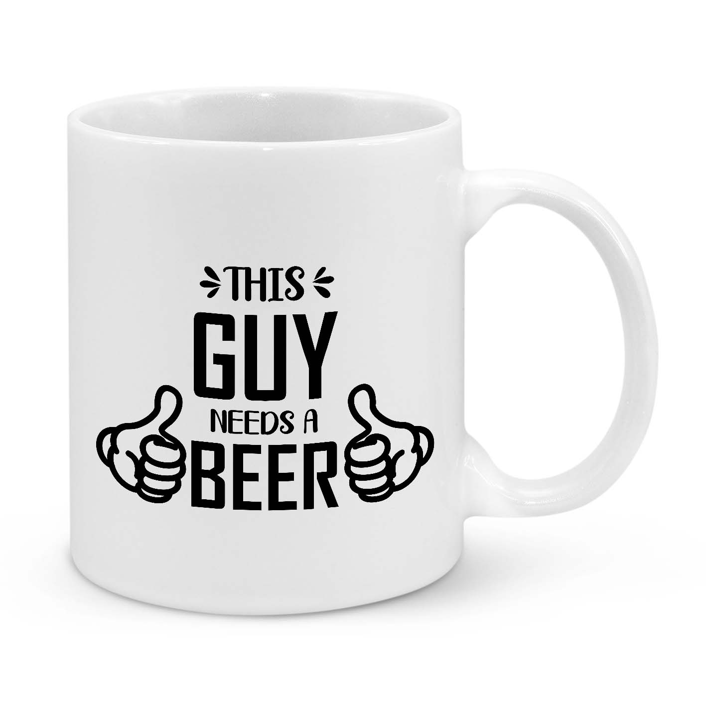 This Guy Needs a Beer Novelty Mug